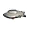 10.5" Silver Metal Fish Tray by Ashland®